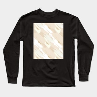 Pastel beige pat brushes Long Sleeve T-Shirt